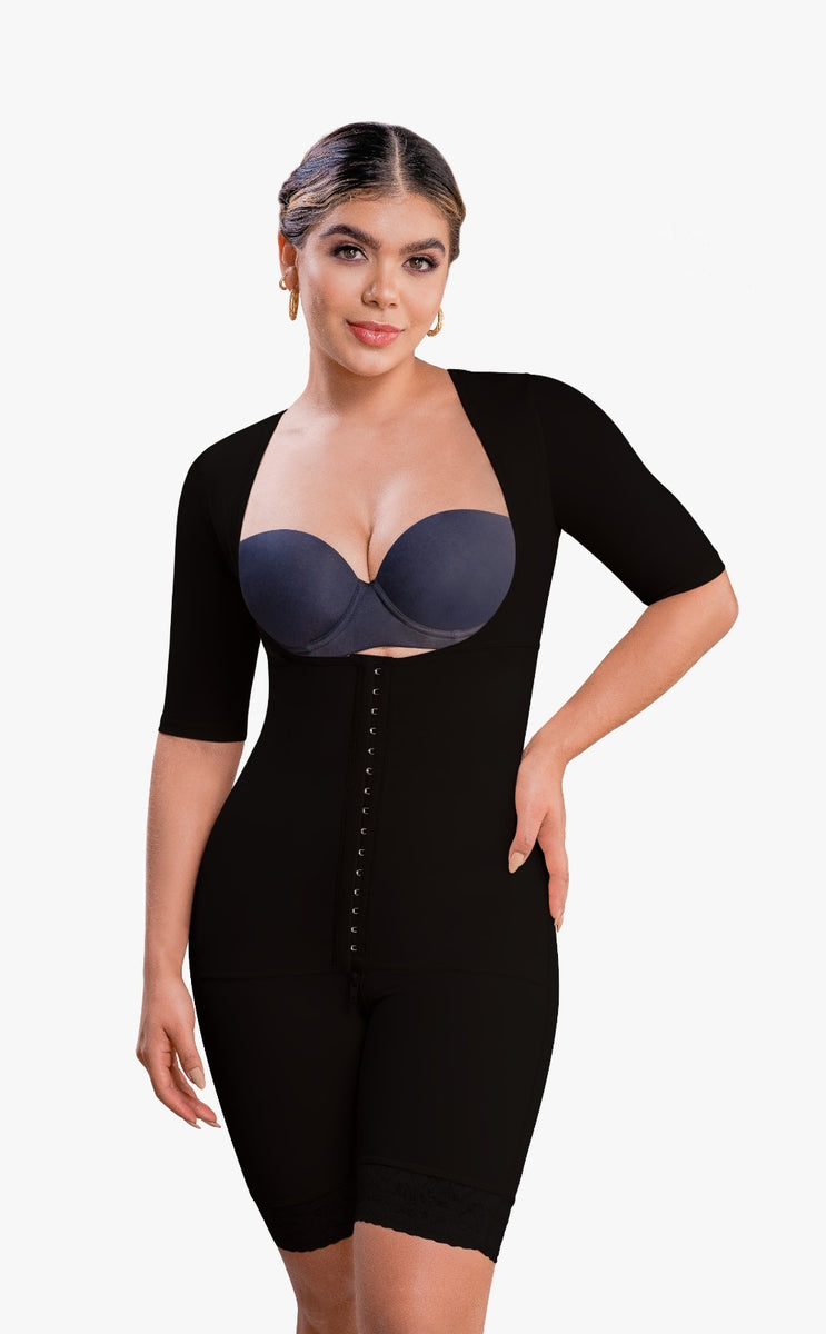 Full Body Shapewear Chest Gather Corset Rubber Shapewear