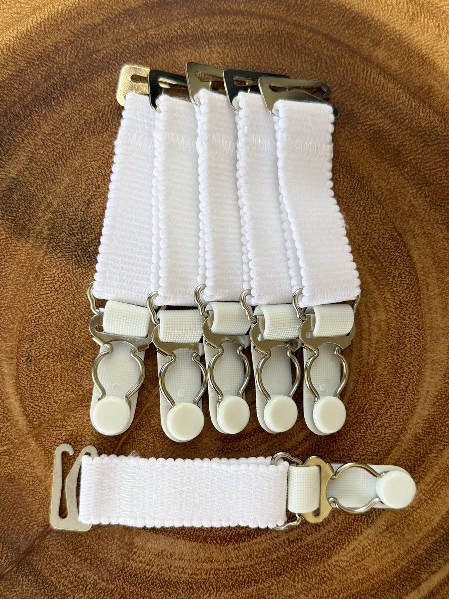 4 Inch Garter Suspenders for Corsets in Pack of 6 | Orchard Corset