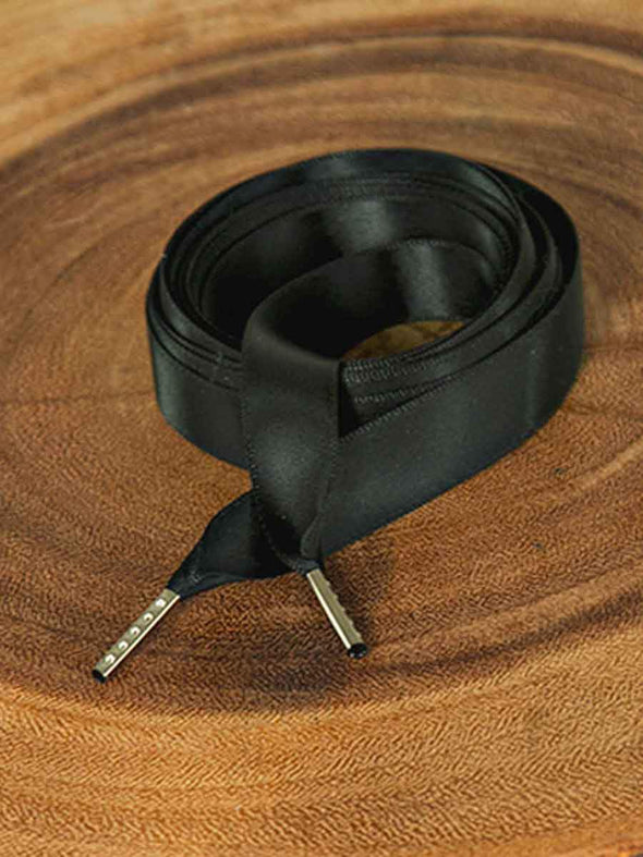 black satin double faced replacement laces for corset