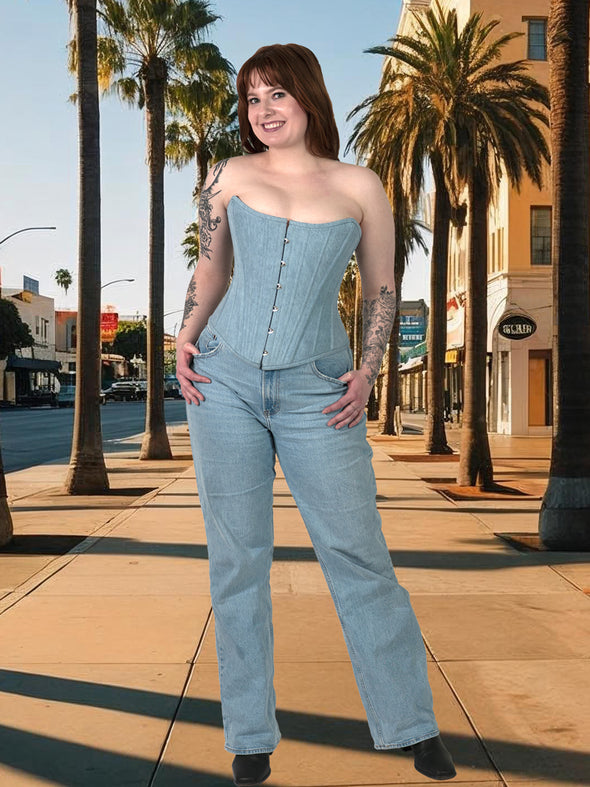 Limited Edition Denim Corset Top