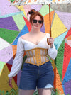 Mesh Hourglass Curve Waspie Underbust Corset : CS-201
