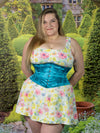 Plus Size Satin Hourglass Curve Waspie Underbust Corset : CS-201