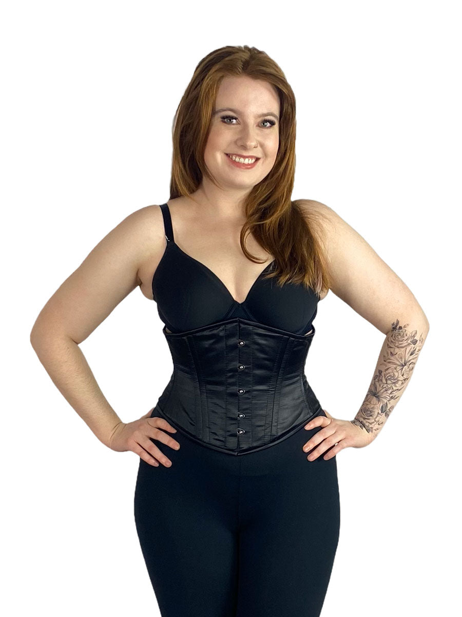 Short Satin Waspie Waist Training Corset Cs 220 Orchard Corset 