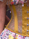 Limited Edition Goldenrod, Sport Mesh Romantic Curve Waspie Underbust Corset : CS-220
