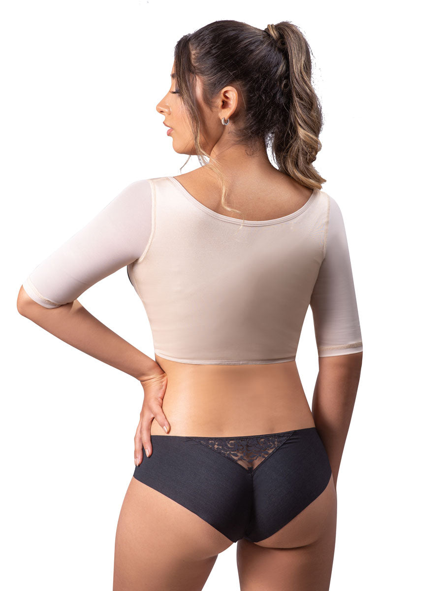 Orchard Corset Sleek Upper Arm Shaper and Back Bulge Smoother : Vedette 3133 Beige / X-Small
