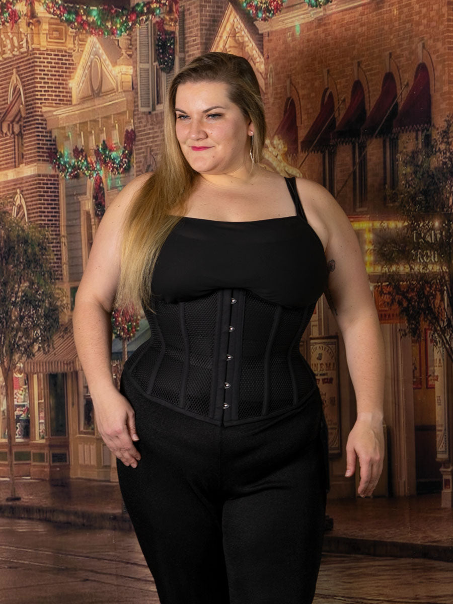 High Back Underbust Plus Size Mesh Corset CS-345 Orchard Corset