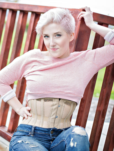 Summer-weight Mesh Romantic Curve Standard Underbust Corset : CS-411