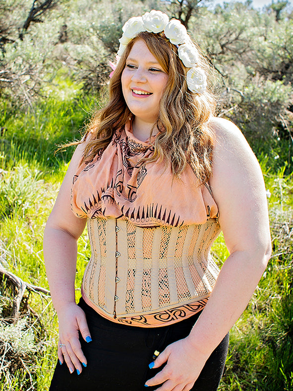 Summer-weight Mesh Romantic Curve Standard Underbust Corset : CS-411