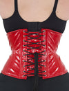 Red Plus Size PVC Romantic Curve Standard Underbust Corset : CS-411