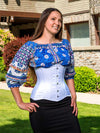 Plus Size Satin Hourglass Curve Longline Underbust Corset with Hip Ties : CS-426