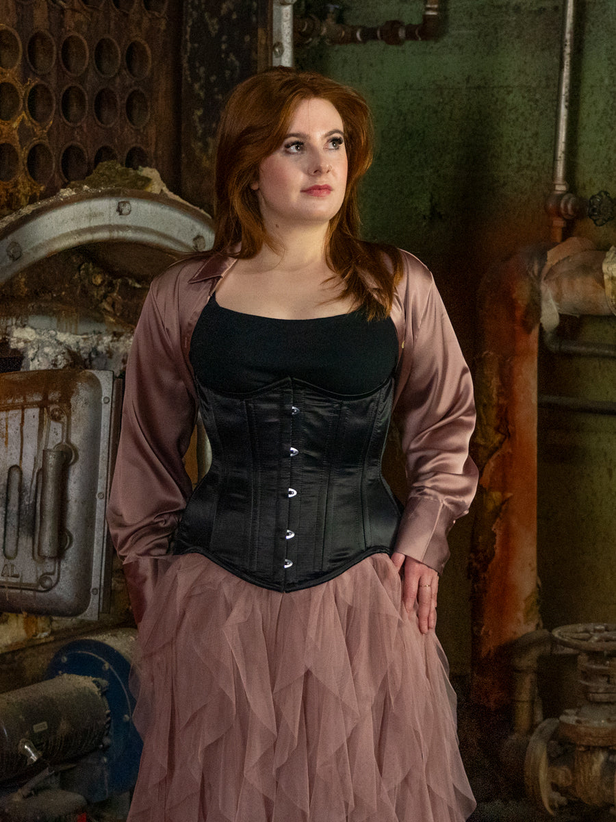 extreme corset dress Aderyn Satin Corset Maxi Dress