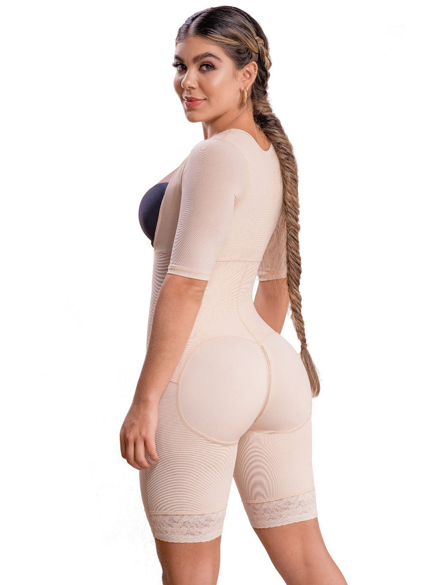 Wholesale Elegant Full Body Shaping Jumpsuit Shorts With Zipper