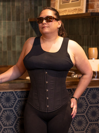 Plus Size Cotton Modern Curve Longline Underbust Corset : CS-701