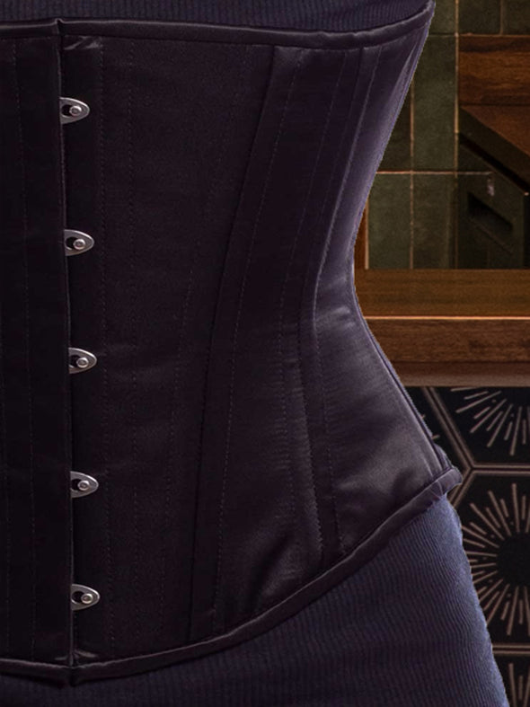 Satin Modern Curve Longline Underbust Corset : CS-701