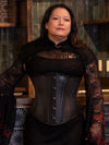 Plus Size Leather Modern Curve Longline Underbust Corset : CS-701