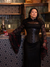 Plus Size Leather Modern Curve Longline Underbust Corset : CS-701