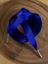 Satin ribbon corset laces made from extremely strong double faced satin ribbon  in viola