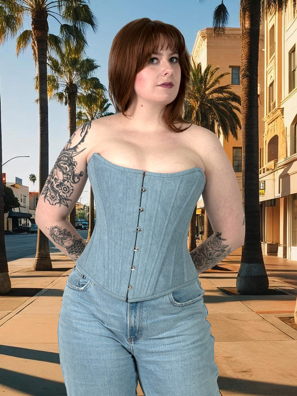 Limited Edition Denim Corset Top