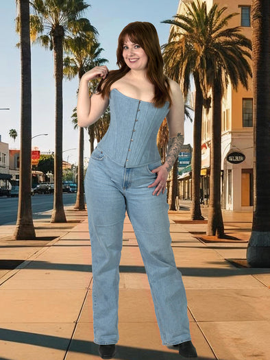 Limited Edition Denim Corset Top