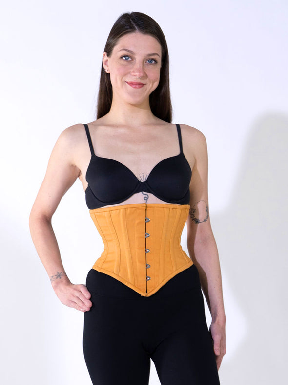 Plus Size Cotton Hourglass Curve Waspie Underbust Corset : CS-201