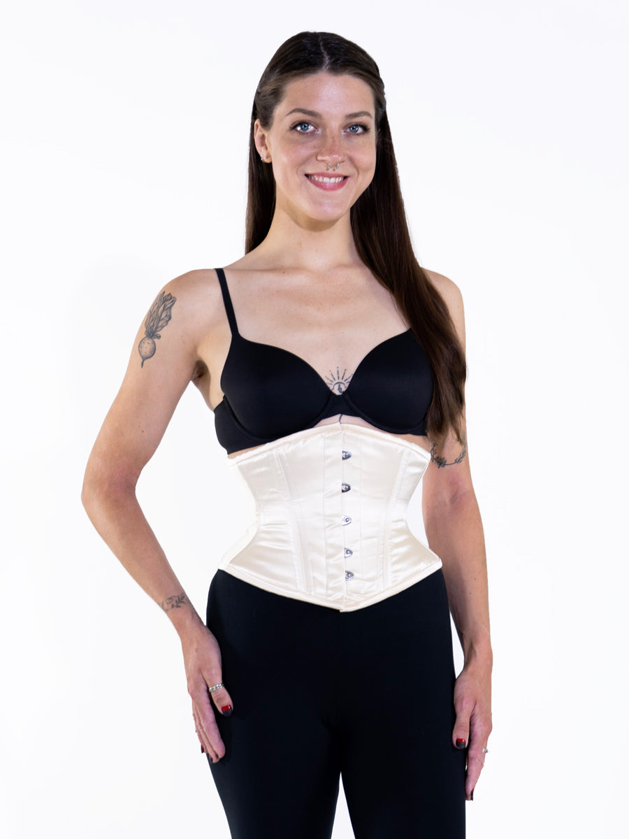 Plus Size Satin Romantic Curve Waspie Underbust Corset : CS-219