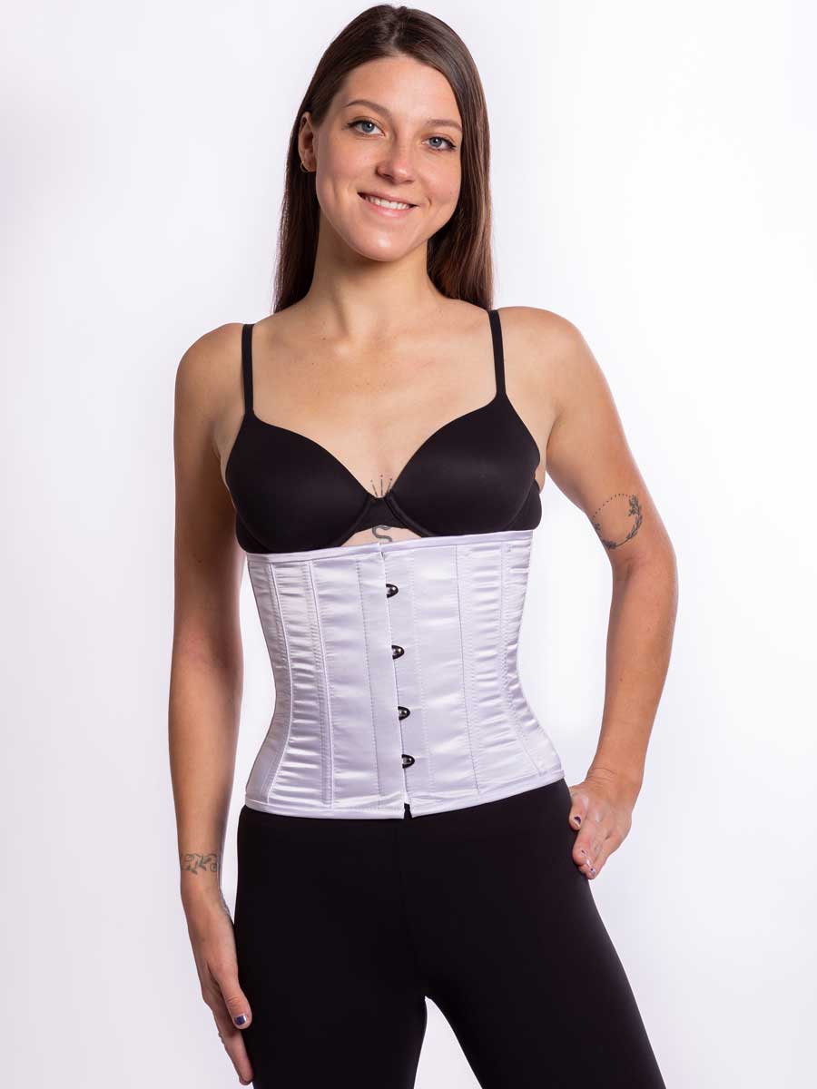 Ecnchanted corset キンバリーM Soft Black Leather Romantic Curve Corset CS-345 | Orchard Corset