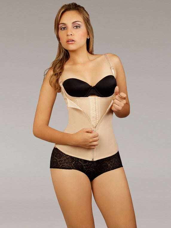 Zipper Waist Shaping Latex Cincher - Vedette 400 | Orchard