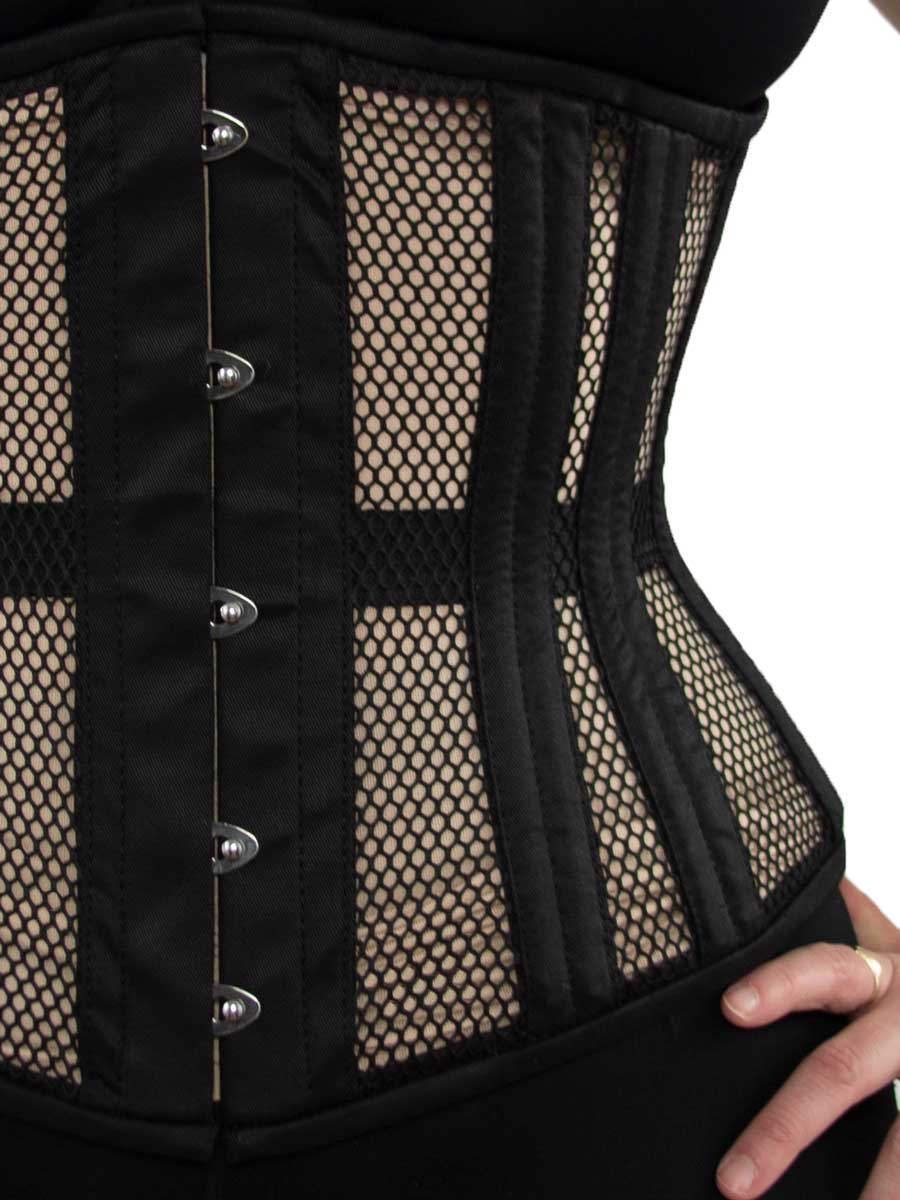 Top Drawer CURVY Black Cotton Double Steel Boned Underbust Waist Cinch –  Unspoken Fashion