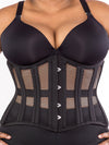 plus size 426 black mesh waist training corset front view