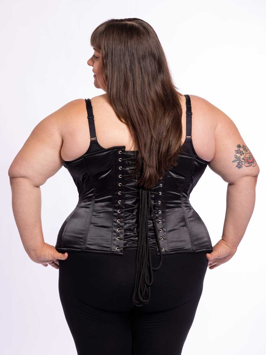 Plus Size Satin Longline Corset For Curvy Figures CS 426 Orchard Corset plus-size-satin-longline-corset-for-curvy-figures-cs-426-orchard-corset