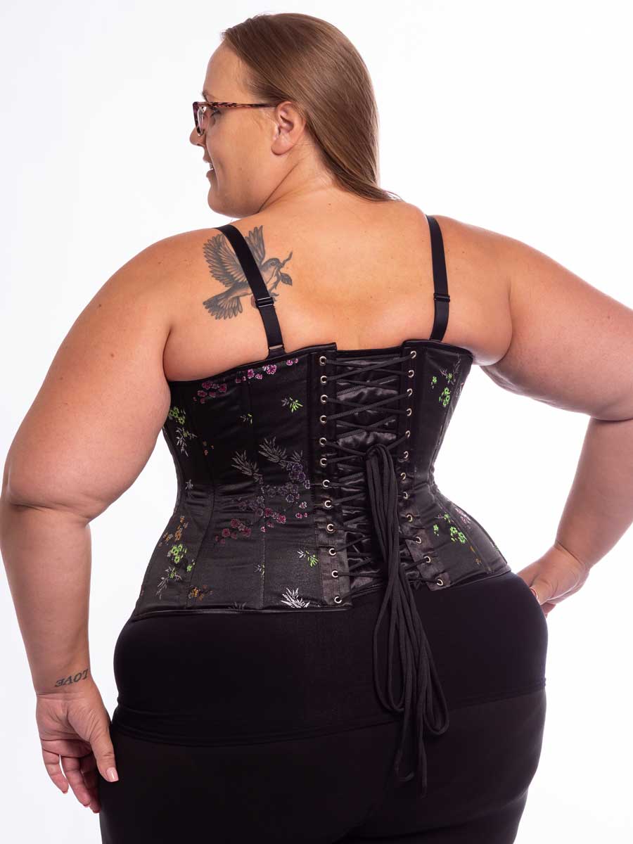 Plus Size Brocade Corset - Long - CS-426