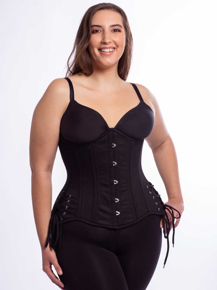 Longline Cotton Waist Trainer with hipties CS-426