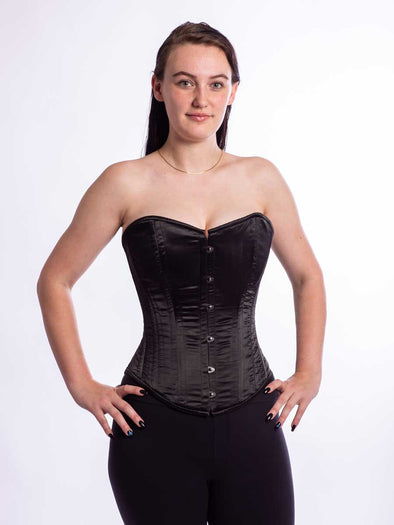 Phoden White & Black Longline Overbust Corset main image 0
