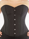 cs-530 plus sized pinstripe overbust corset, front