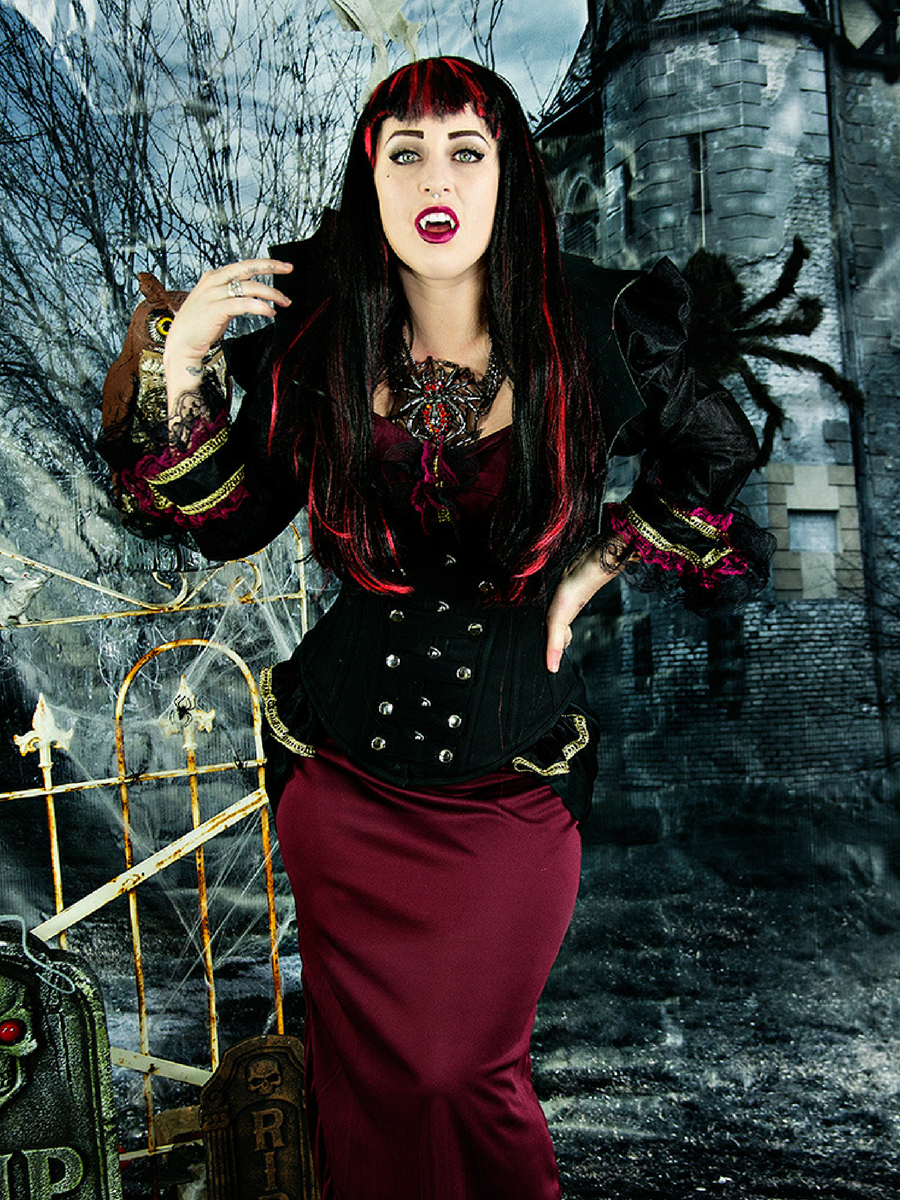 Steampunk Underbust Cotton Corset with Buckles - CS-345 | Orchard