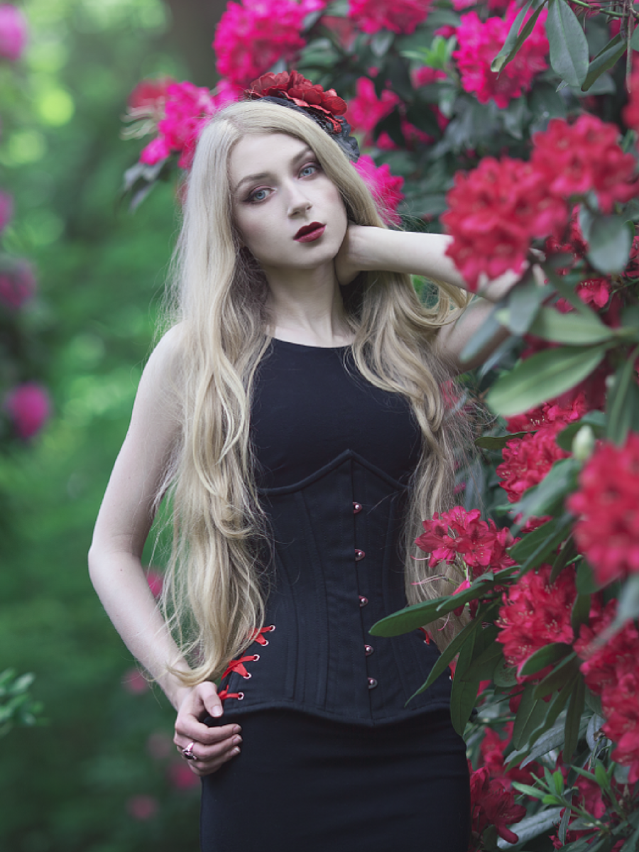 Longline Cotton Waist Trainer with hipties CS-426