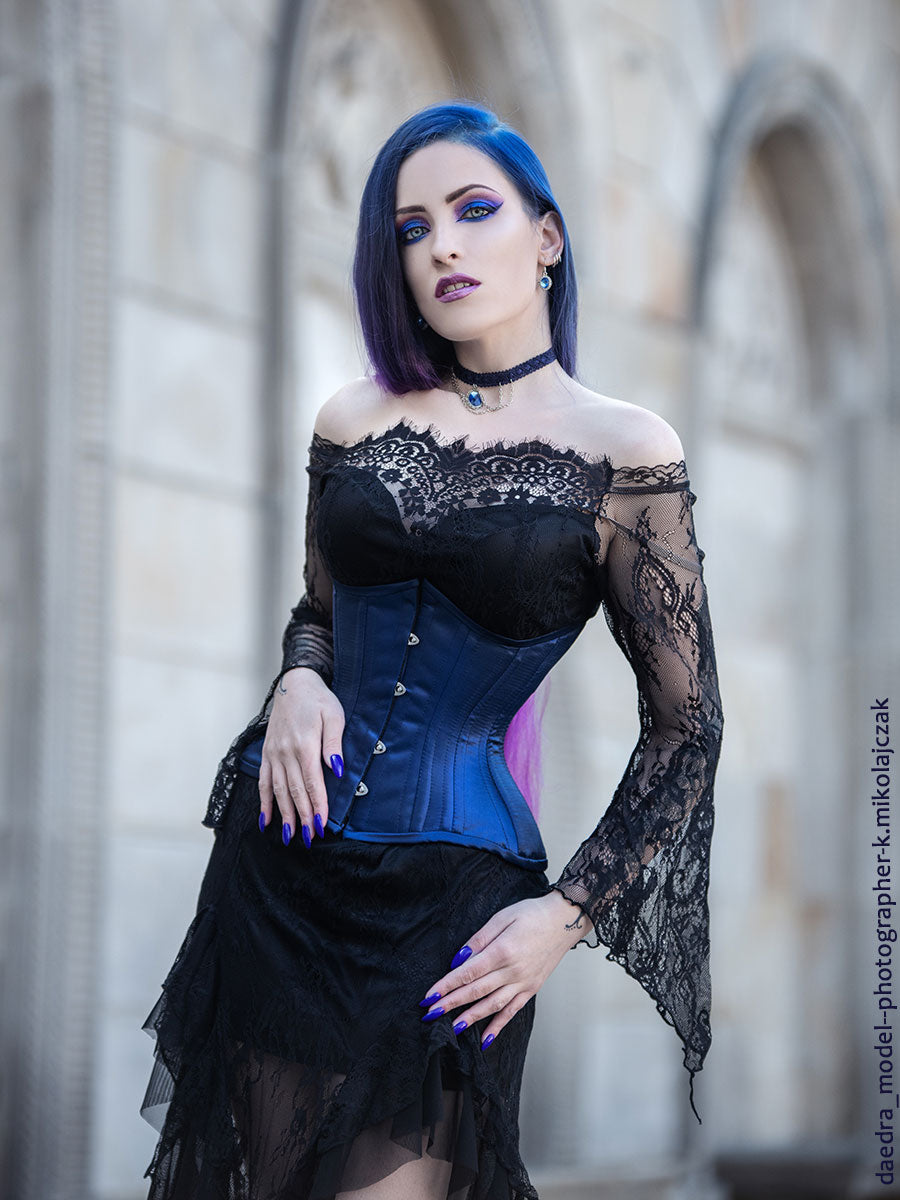  Purple Lace Corset Outfits With Corset Top Jean Corset