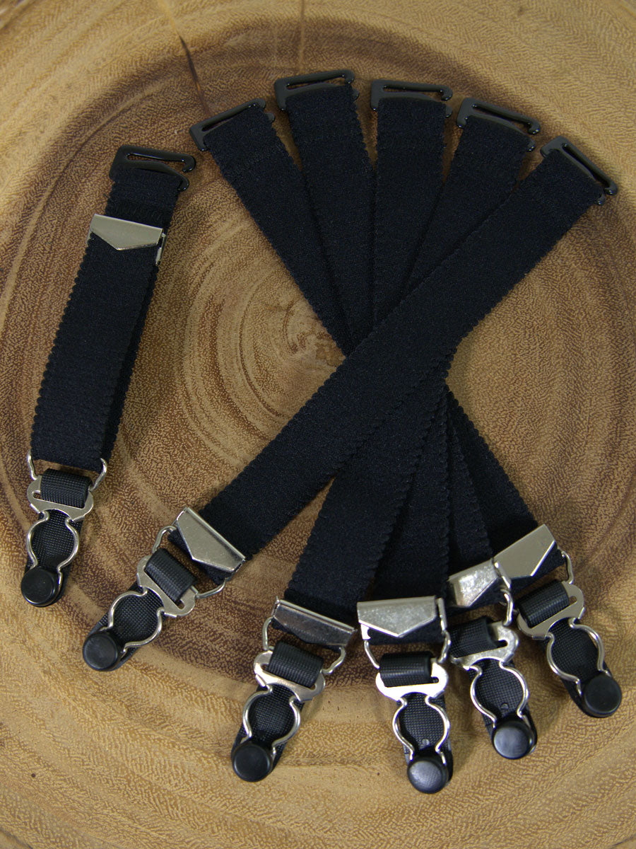 Black Garter Belt Metal Clips, Garter Belt Suspender Clips