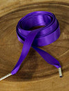 purple double faced high strength satin corset replacement laces