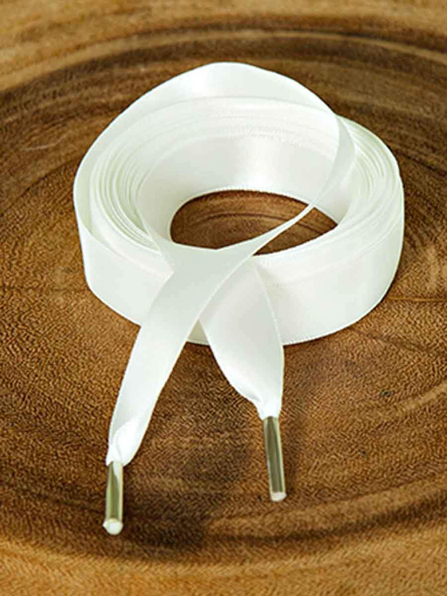 2 Yards White Silk Ribbon 1/8 Wide 