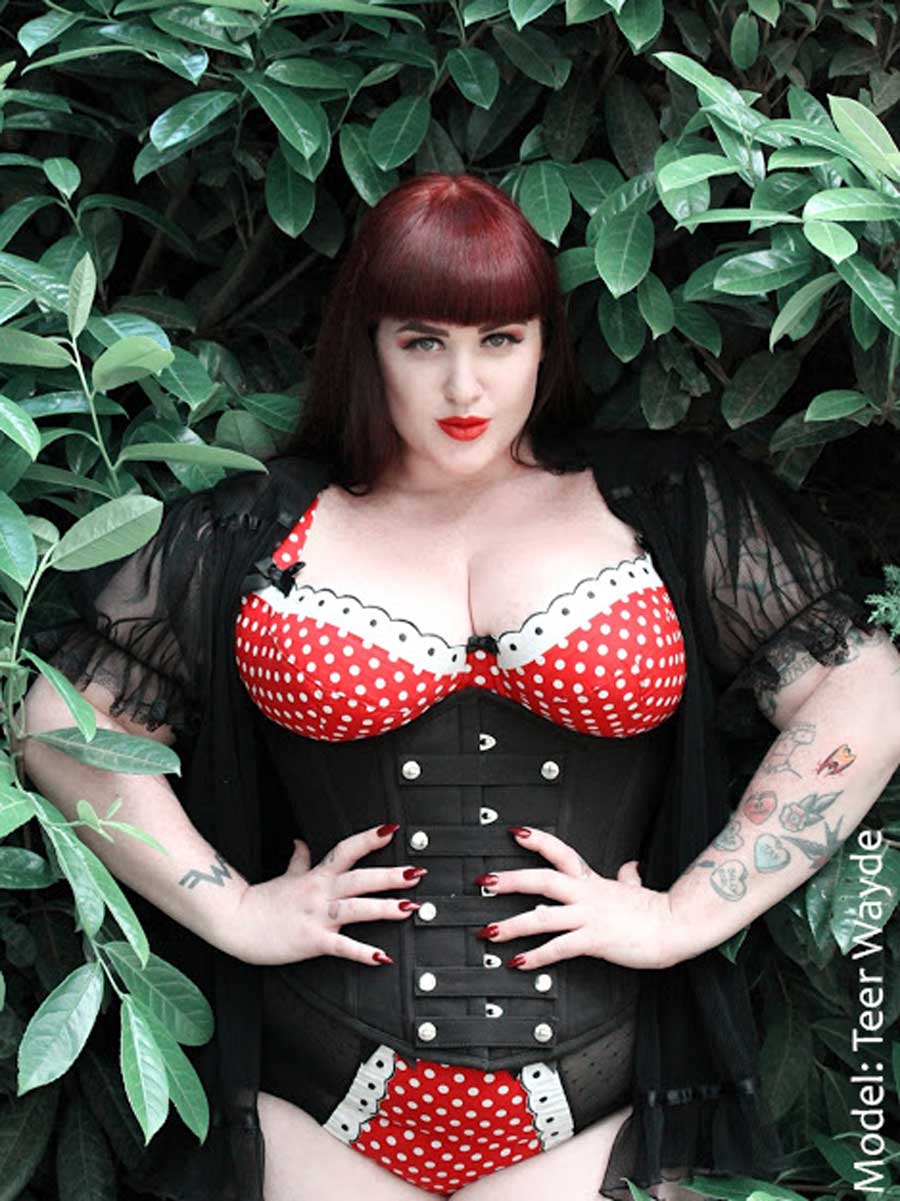 Plus Size Cotton Buckle Corset - CS-345